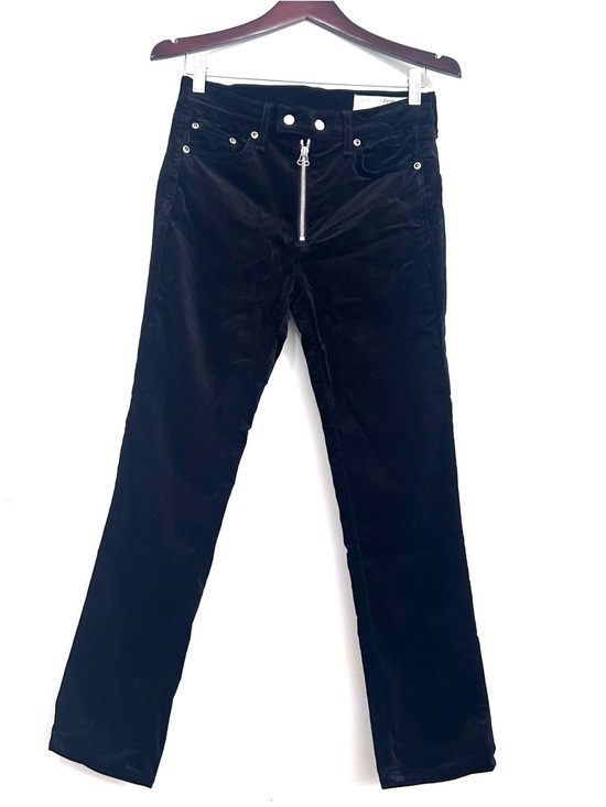 rag & bone Pants - Rag & Bone Black Dojo Velvet Pant 27